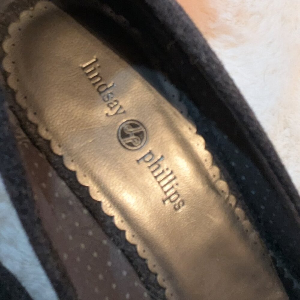 GUC Lindsay Phillips Dark Grey Wedge Size 7 - Picture 4 of 9